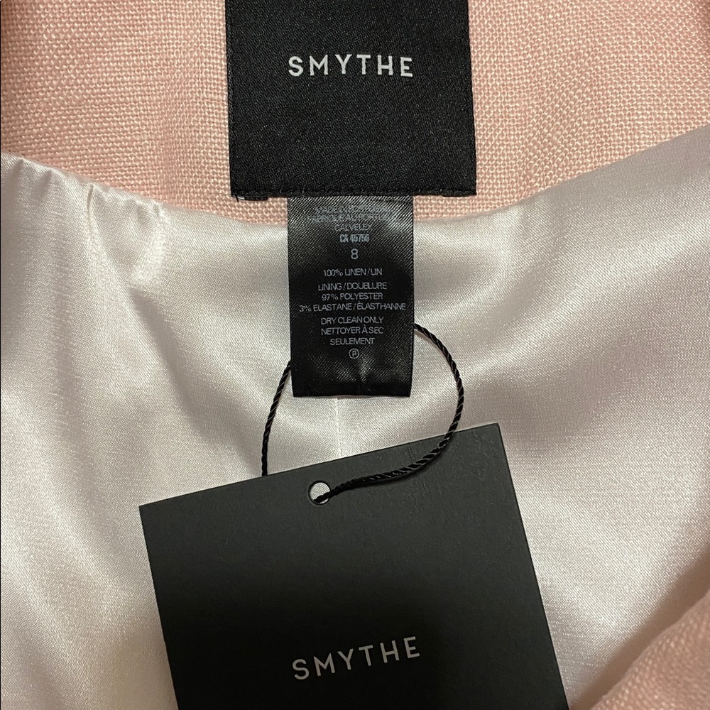 NWT SMYTHE Classic Duchess Blazer Ballet Pink Size 8 Revolve - Picture 11 of 12